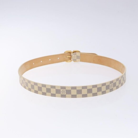 LOUIS VUITTON Damier Azur Ceinture Mini Belt 34.3"" M9782 LV Auth - Picture 15 of 15